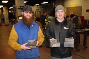 Zech Bradach earned second place in Gas Metal Arc Welding (GMAW) and third place in Shielded Metal Arc Welding (SMAW). Reller earned third place in the GMAW division.