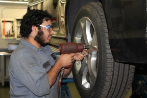 “I get to see what I’ve learned at Dunwoody in the real world,” he said. “Each day at work is something different. One day I can be doing oil changes, the next day all tires. I like the thrill of things never being the same.” 