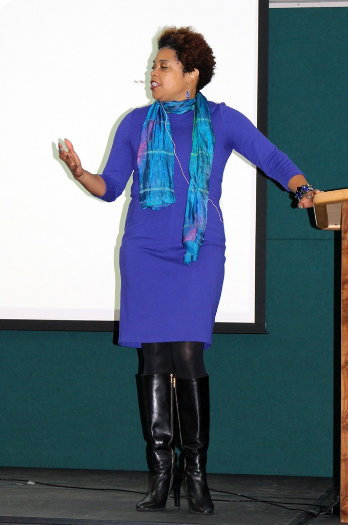 Twanya Hood Hill speaks at Dunwoody College of Technology for the C. Charles Jackson Leadership Lecture Series