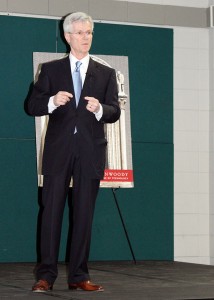 Photo of Ted Ferrara speaking at Dunwoody.