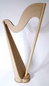 Harp built by student Karen West