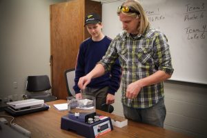 First-year Mechanical Engineering students complete an in-class, impromptu design challenge