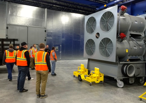 Field trip to Greenheck Fan gives HVAC students a taste of
