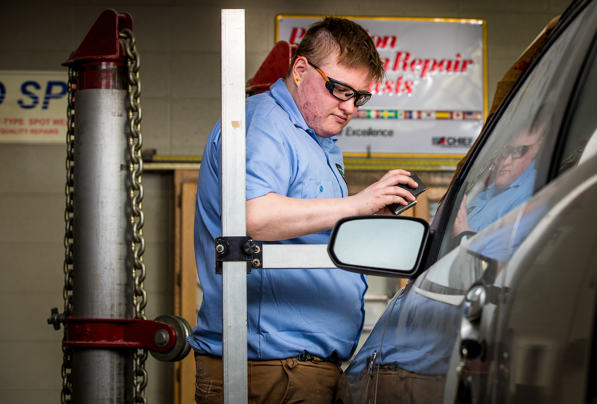 Academic Excellence Winner Em McKenzie, Automotive Collision Repair