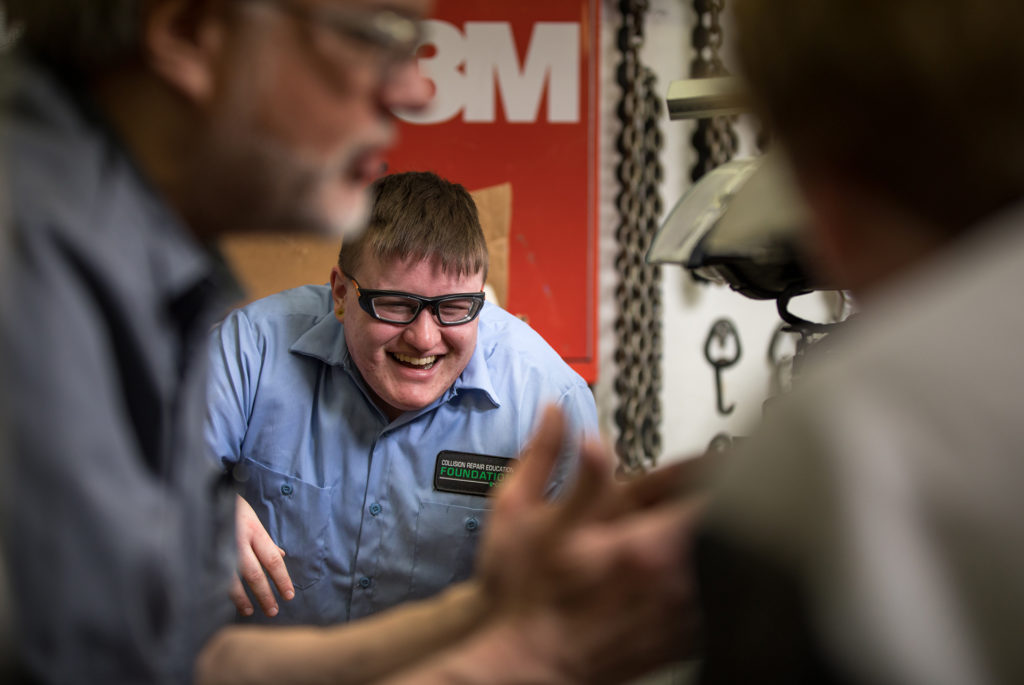 Academic Excellence Winner Em McKenzie, Automotive Collision Repair