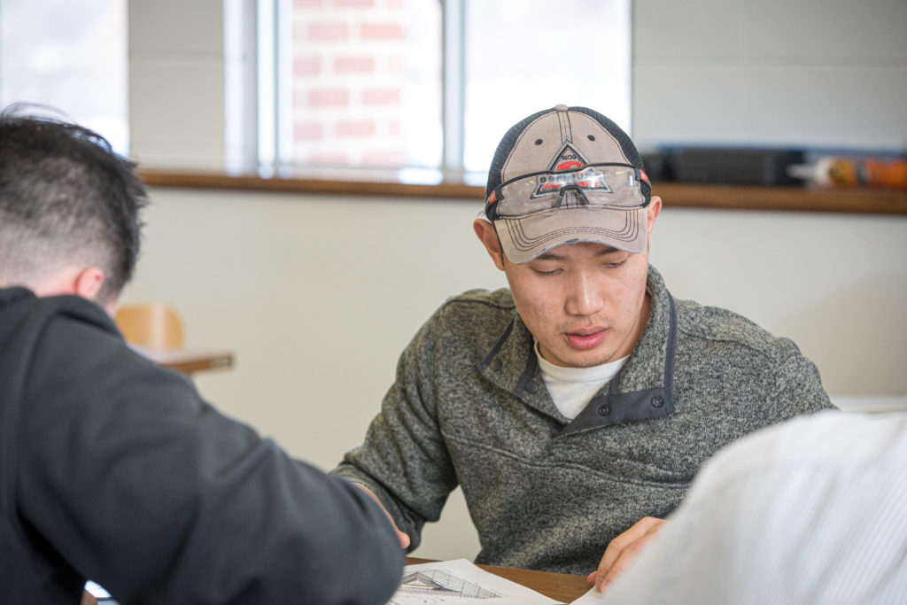 Tommy Dao, Mechanical Engineering student in class