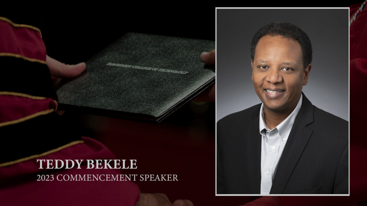 Photo of 2023 Commencement Speaker Teddy Bekele