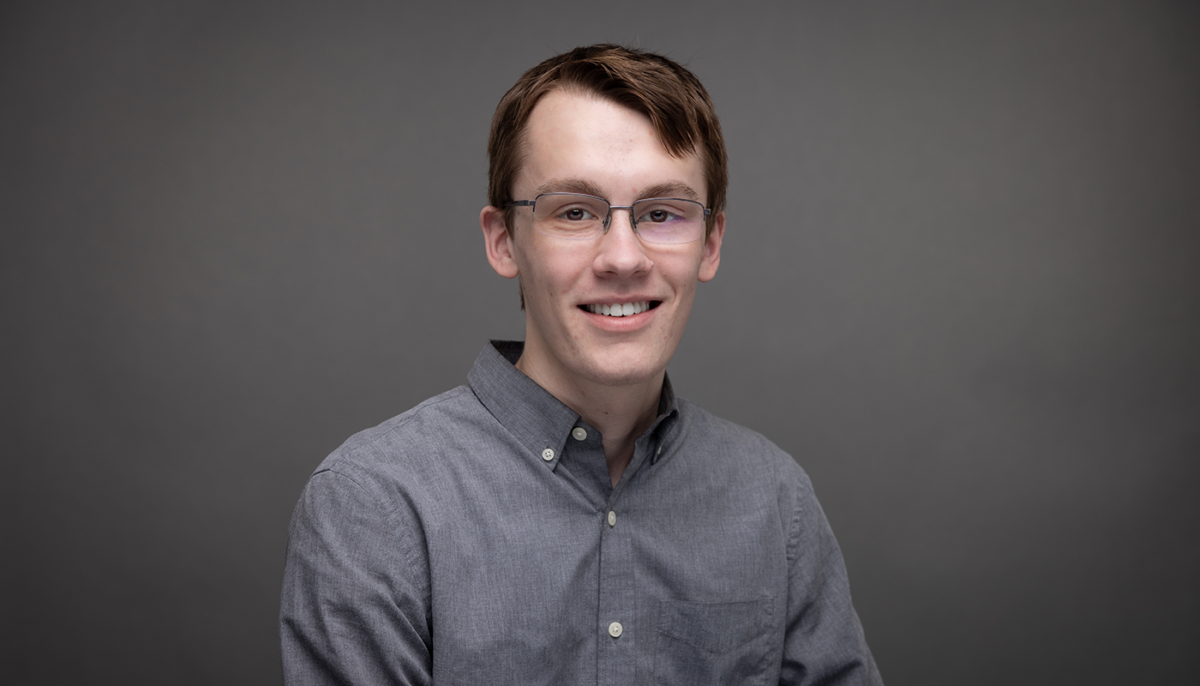 portrait of Nathan Rekstad smiling.