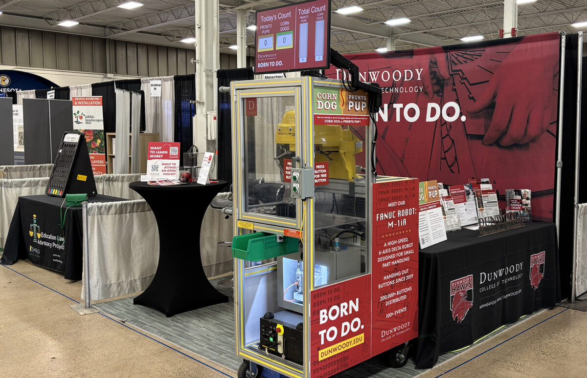 Dunwoody College of Technology booth at the Minnesota State Fair.