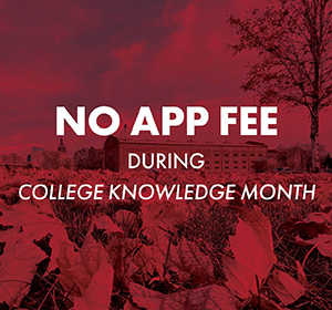 No Application Fee During College Knowledge Month