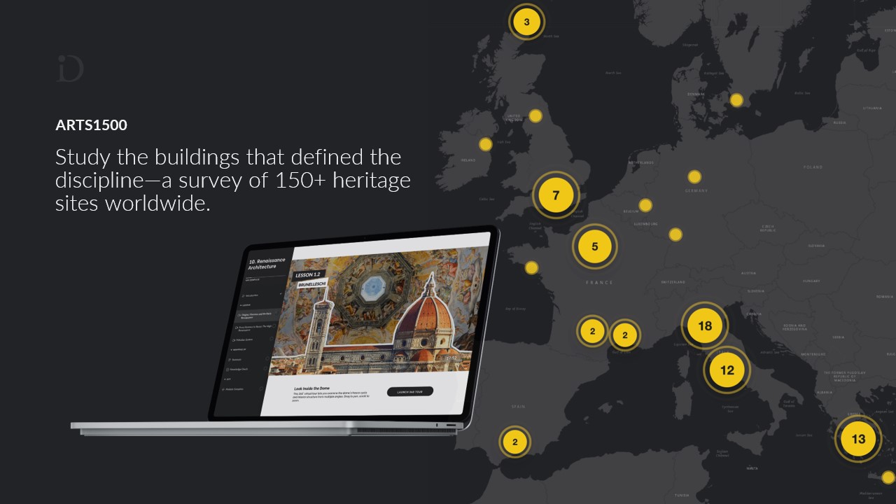 ARTS1500 Study the building that defined the discipline - a survey of more than 150 heritage sites worldwide