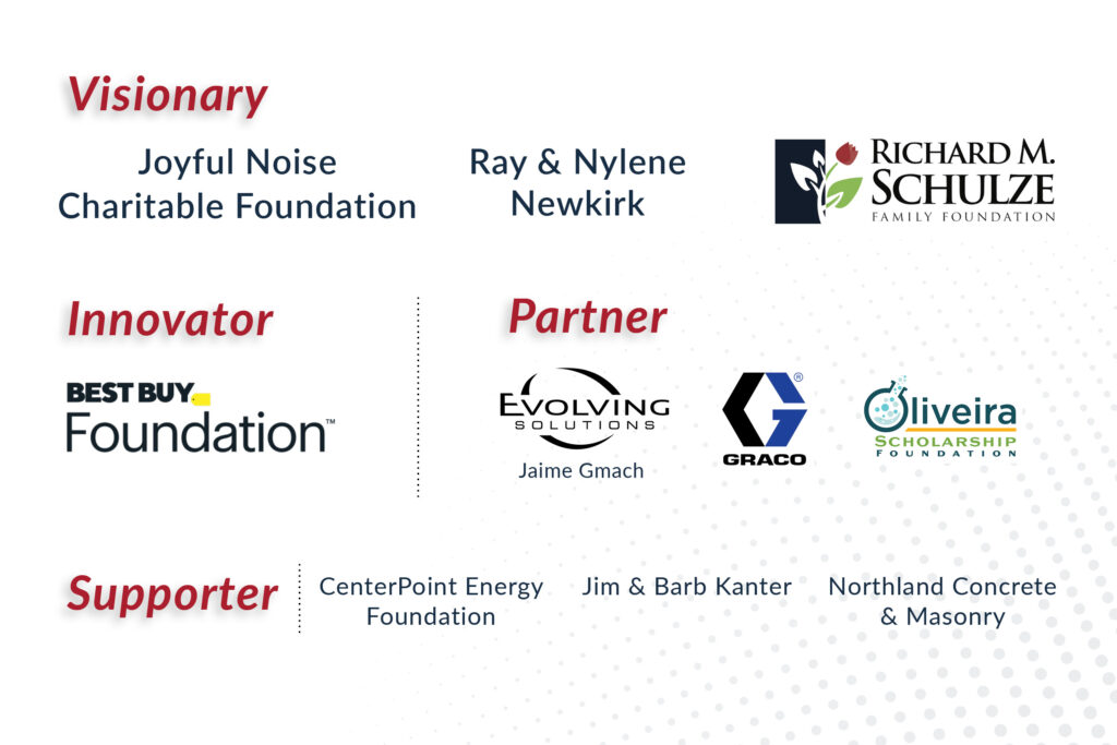 Graphic depicting the logos and names of all of the Immersive Industry partners.